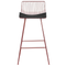 Beliani FREDONIA - Bar stool set of 2 - Rose gold - Metal