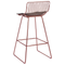 Beliani FREDONIA - Bar stool set of 2 - Rose gold - Metal