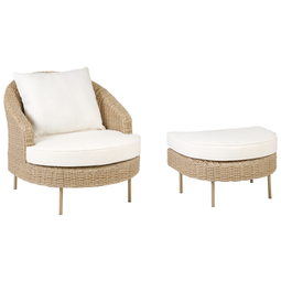 Beliani ARCILLE - Garden chair - Natural - PE rattan