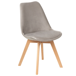 Beliani DAKOTA - Dining room chair - Taupe - Velvet