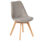 Beliani DAKOTA - Dining room chair - Taupe - Velvet