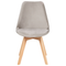 Beliani DAKOTA - Dining room chair - Taupe - Velvet