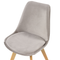 Beliani DAKOTA - Dining room chair - Taupe - Velvet