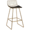 Beliani FREDONIA - Bar stool set of 2 - Gold - Metal