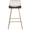 Beliani FREDONIA - Bar stool set of 2 - Gold - Metal