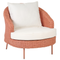 Beliani ARCILLE - Garden chair - Pink - PE rattan