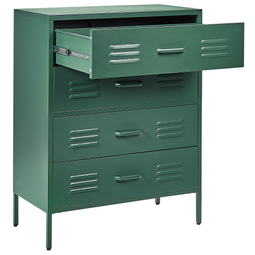 Beliani ENAGO - Office cabinet - Dark green - Steel