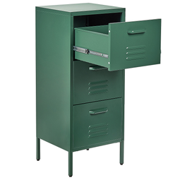 Beliani WOSTOK - Office cabinet - Dark green - Steel