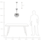 Beliani ORARA - Chandelier - Silver - Metal