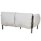 Beliani ESPERIA - Garden bench 2-seater - Light gray - Aluminum
