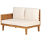Beliani BARATTI - Lounge set for 4 - Light wood color/Beige - Acacia wood