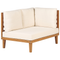 Beliani BARATTI - Lounge set for 4 - Light wood color/Beige - Acacia wood