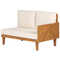 Beliani BARATTI - Lounge set for 4 - Light wood color/Beige - Acacia wood