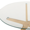 Beliani VALLEY - Coffee table set of 2 - Light wood - Safety glass