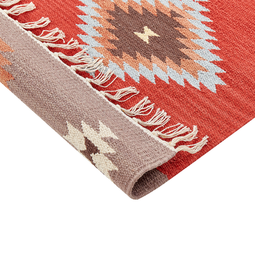 Beliani LORUT - Kilim rug - Multicolored - 160 x 230 cm - Cotton