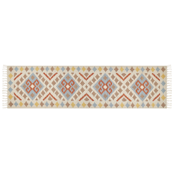 Beliani ATAN - Kilim rug - Multicolored - 80 x 300 cm - Cotton