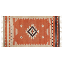 Beliani GAVAR - Kilim rug - Multicolored - 80 x 150 cm - Cotton