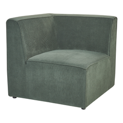 Beliani LEMVIG - Sofa module - Dark green - Corduroy