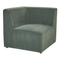 Beliani LEMVIG - Sofa module - Dark green - Corduroy