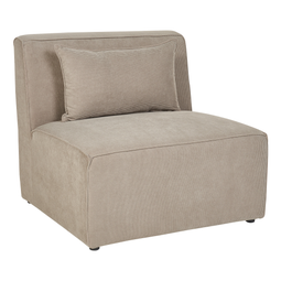 Beliani LEMVIG - Armchair - Taupe - Corduroy