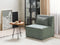 Beliani LEMVIG - Armchair - Dark green - Corduroy