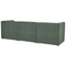 Beliani LEMVIG - Three-seater sofa - Dark green - Universal - Corduroy