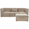 Beliani LEMVIG - Three-seater sofa - Taupe - Universal - Corduroy