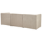 Beliani LEMVIG - Three-seater sofa - Taupe - Universal - Corduroy