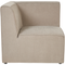Beliani LEMVIG - Three-seater sofa - Taupe - Universal - Corduroy