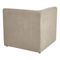 Beliani LEMVIG - Three-seater sofa - Taupe - Universal - Corduroy