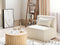 Beliani LEMVIG - Fauteuil - Beige - Corduroy