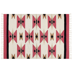 Beliani GARNI - Rug - Multicolored - 160 x 230 cm - Cotton