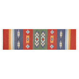 Beliani KAMARIS - Rug - Multicolored - 80 x 300 cm - Cotton