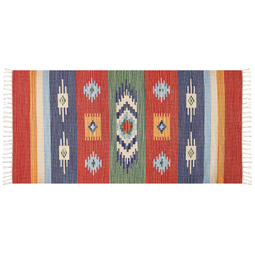Beliani KAMARIS - Rug - Multicolored - 80 x 150 cm - Cotton