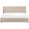 Beliani LAVAUR - Bed with storage space - Taupe - 180 x 200 cm - Velvet