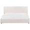 Beliani LAVAUR - Bed with storage space - Cream - 180 x 200 cm - Velvet