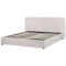 Beliani LAVAUR - Bed with storage space - Cream - 180 x 200 cm - Velvet