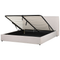 Beliani LAVAUR - Bed with storage space - Cream - 180 x 200 cm - Velvet