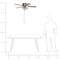 Beliani SIRAMA - Ceiling fan - White - Iron