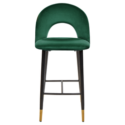 Beliani FALTON - Bar stool - Emerald green - Velvet