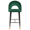 Beliani FALTON - Bar stool - Emerald green - Velvet