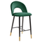 Beliani FALTON - Bar stool - Emerald green - Velvet