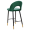 Beliani FALTON - Bar stool - Emerald green - Velvet