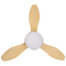 Beliani BANDERAS - Ceiling fan - Silver/brown - Iron