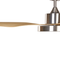Beliani BANDERAS - Ceiling fan - Silver/brown - Iron