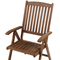 Beliani AMANTEA - Garden chair - Dark wood color - Acacia wood