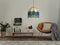 Beliani MILAGRO - Hanging lamp - Blue - Paper