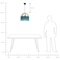 Beliani MILAGRO - Hanging lamp - Blue - Paper