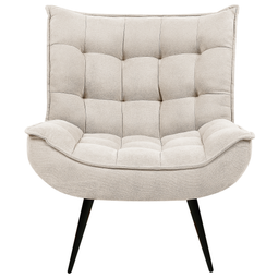 Beliani ALVESTA - Armchair - Light beige - Fabric