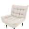 Beliani ALVESTA - Armchair - Light beige - Fabric